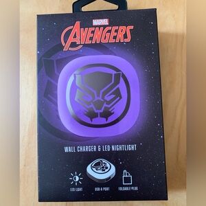 🖤5/$ 20- Marvel Avengers Wall Charger & LED Nightlight
USB-A Port, foldable plug